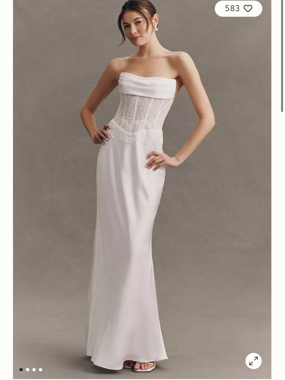 Jenny Yoo Lace Corset Gown